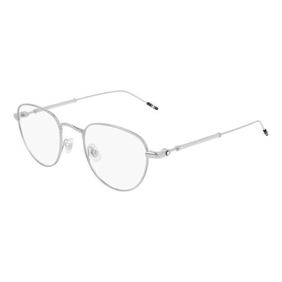 NEW MONTBLANC EYEGLASSES SILVER MEN EYEWEAR MONTBLANC MB0111O 001 - Picture 1 of 3